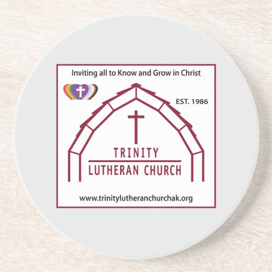 Trinity Lutheran Coaster Zandsteen Onderzetter (Voorkant)