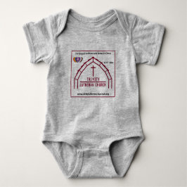 Trinity Lutheran Grey Baby-Shirt Romper