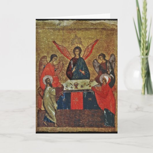 Trinity met de heiligen kaart (Voorkant)