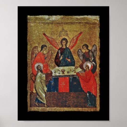 Trinity met de heiligen poster (Voorkant)