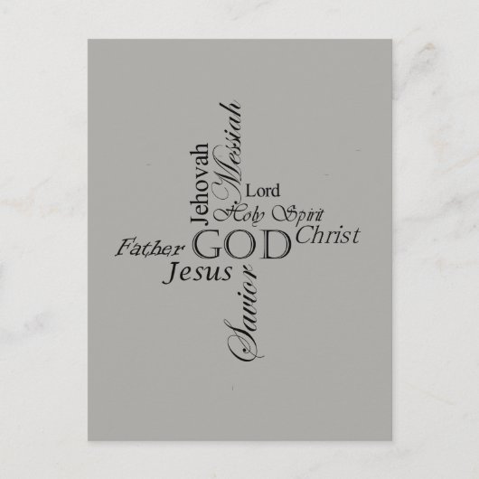 Trinity Names Briefkaart (Voorkant)