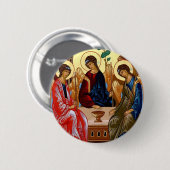 Trinity-pictogram Ronde Button 5,7 Cm (Voorkant /achterkant)