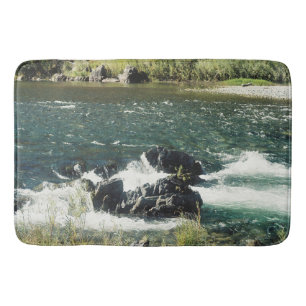 Trinity River in Hoopa, Californië. Badmat