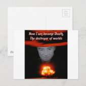 Trinity Robert Oppenheimer Briefkaart (Voorkant / Achterkant)