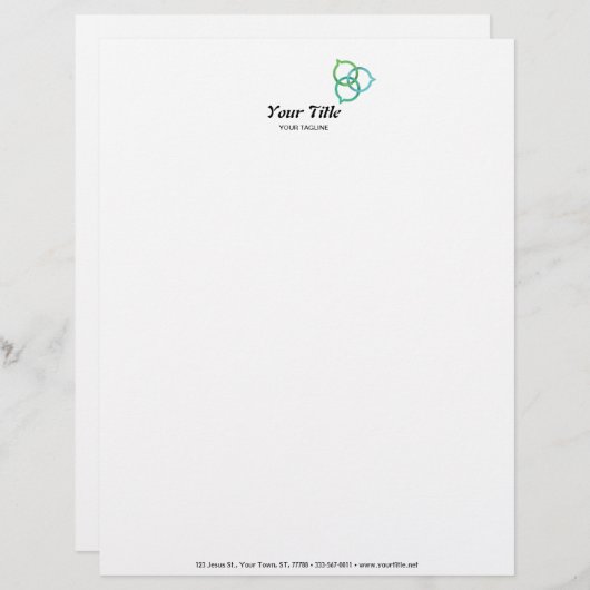 Trinity Speech Bubble Custom Briefhoofd (Voorkant / Achterkant)