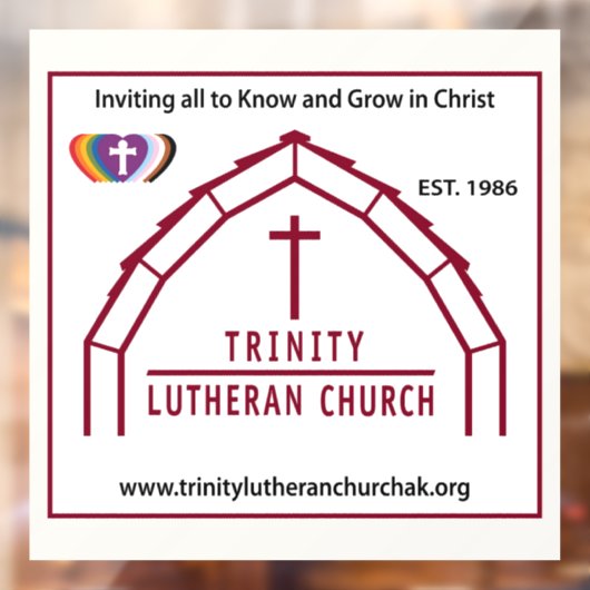 Trinity Window Cling Raamsticker (Vel 2)