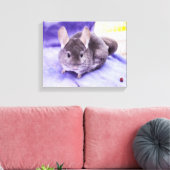 Trinket! - Chinchilla Canvas Afdruk (Insitu (Woonkamer))
