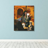 Trinket - gewikkeld canvas afdruk (Insitu (Houten vloer))