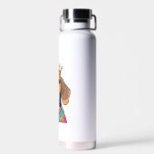 Trinkflasche mit hübschem Beagle-Design Waterfles (Achterkant)