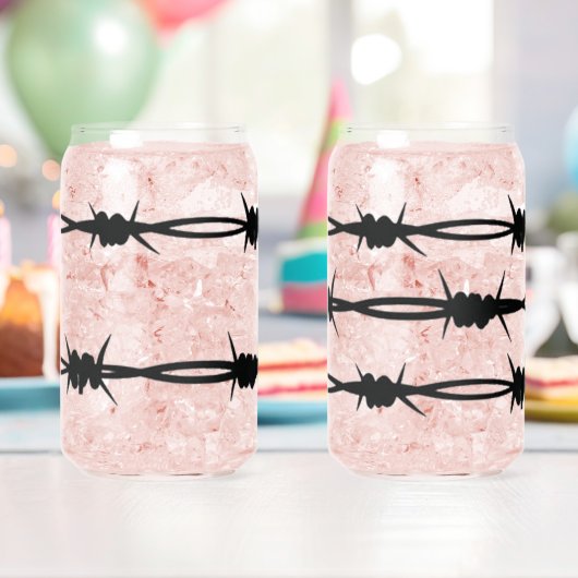 Trinkgläser mit Stacheldraht Design Blikvorm Glas (Insitu (Verjaardag))