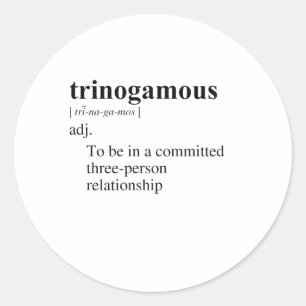 TRINOGAMOUS RONDE STICKER