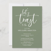 Trinquons Chic Invitation Calligraphiée pour Fête  (Devant)
