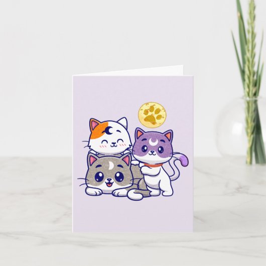 Trio adorable - Trois chats mignons (Devant)