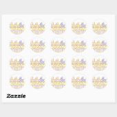 Trio Carriage Triplet Girl and Boy Sticker (Feuille)