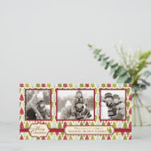 Trio Carte photo d'arbre de Noël (Debout devant)