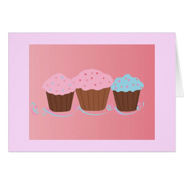 Trio Cupcake - Blanc (Devant horizontal)