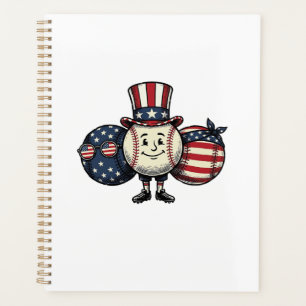 Trio de baseball patriotique Vintage vecteur T-shi