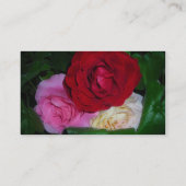 Trio de Cartes de visite Rose (Dos)