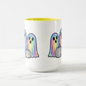 Trio de fantômes mignons Mug à café Halloween – Ad (Centre)