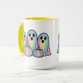 Trio de fantômes mignons Mug à café Halloween – Ad (Devant gauche)