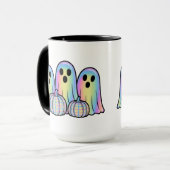 Trio de fantômes mignons Mug à café Halloween – Ad (Devant gauche)