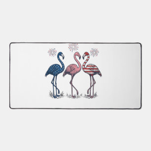 Trio de flamants patriotiques dessin de gravure vi