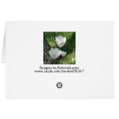 Trio de fleurs de tulipes blanches (Dos Horizontal)