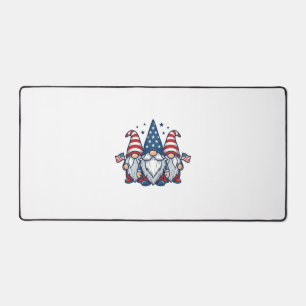 Trio de gnomes patriotiques dessin vectoriel vinta