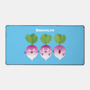 Trio de légumes mignons navets chantant dessin ani