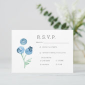 Trio de myrtille biologique aquarelle RSVP (Debout devant)