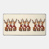 Trio de rennes de Noël mignons avec des écharpes à (Recto)