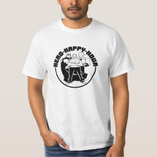 Trio d'heure heureuse de héros - T-shirt de blanc