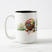 Trio Fantaisiste de Tasses de Lapins de Pâques (Gauche)