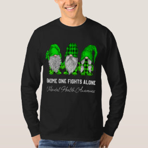 Trio Gnome vecht alleen Groen Lint Geestelijke Gez T-shirt
