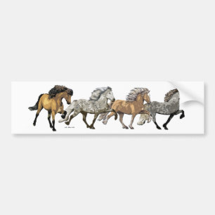 Trio in Tolt Bumpersticker