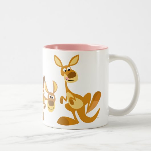 Trio mignon de tasse de kangourous de bande (Droit)