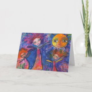 Trio of Fairies Greeting Card Kaart