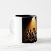 Trio of Feline Musicians Coffee Mug (Devant gauche)