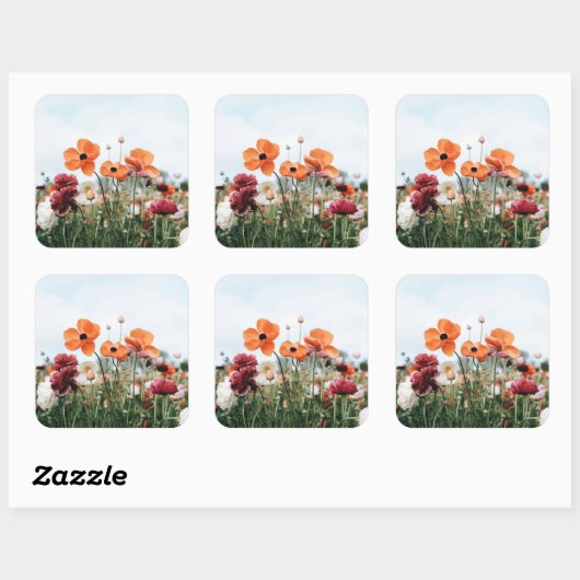 Trio of Flowers Sticker (Feuille)
