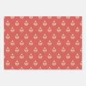 Trio Retro kerstkaarten Inpakpapier Vel (Voorkant 3)