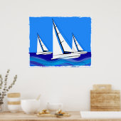 Trio Sailships Poster (Keuken)