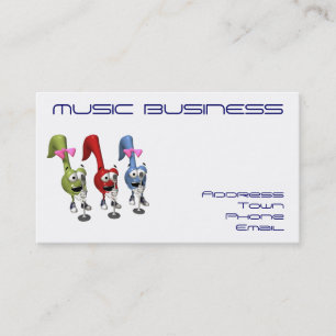 Trio Singers-Business-Personal kaart Visitekaartje