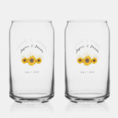 trio tournesol pour mariage (Verso)