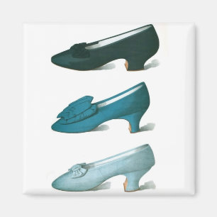 Trio van blauwe schoenen magneet