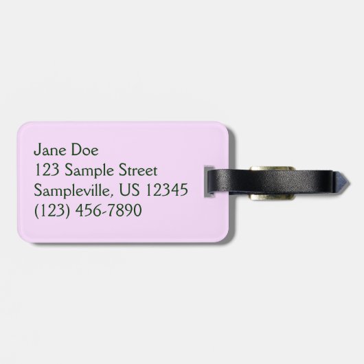 Trio van Clematis Pink en White Spring Vine Bagagelabel (Achterkant horizontaal)