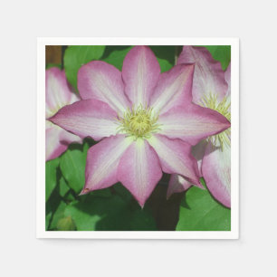 Trio van Clematis Pink en White Spring Vine Servet