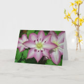 Trio van de Kaart van het Moederdag van (Gele Bloem)