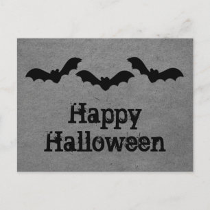 Trio van het Briefkaart van Bats Halloween, grijs