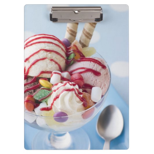 Trio van Ice Cream en Sweet Sundae Klembord (Voorkant)