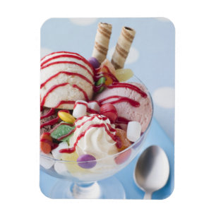Trio van Ice Cream en Sweet Sundae Magneet